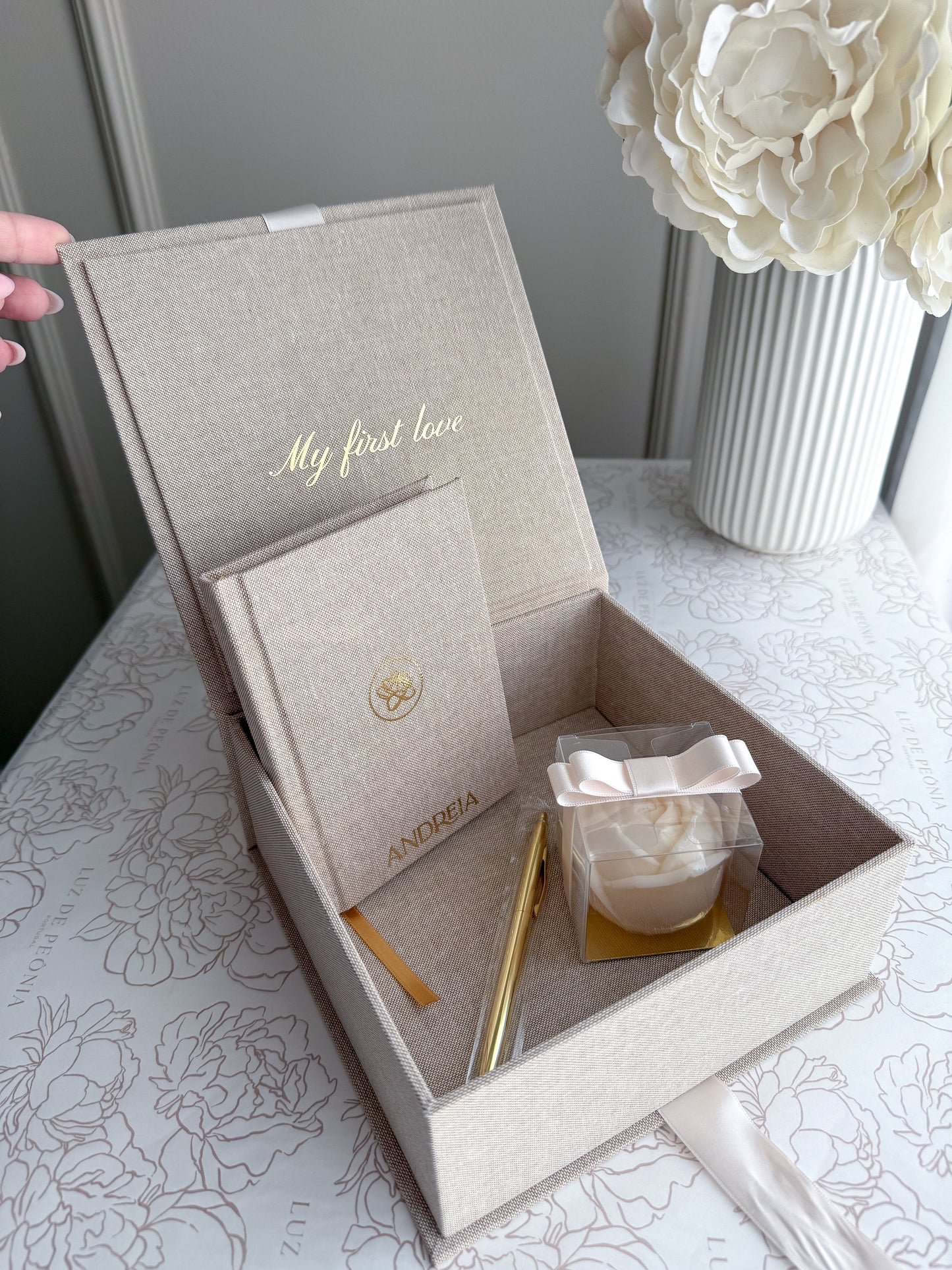 MINI SPECIAL BOX • Mini Notebook + Vela Perfumada (16cmx16cmx8cm)
