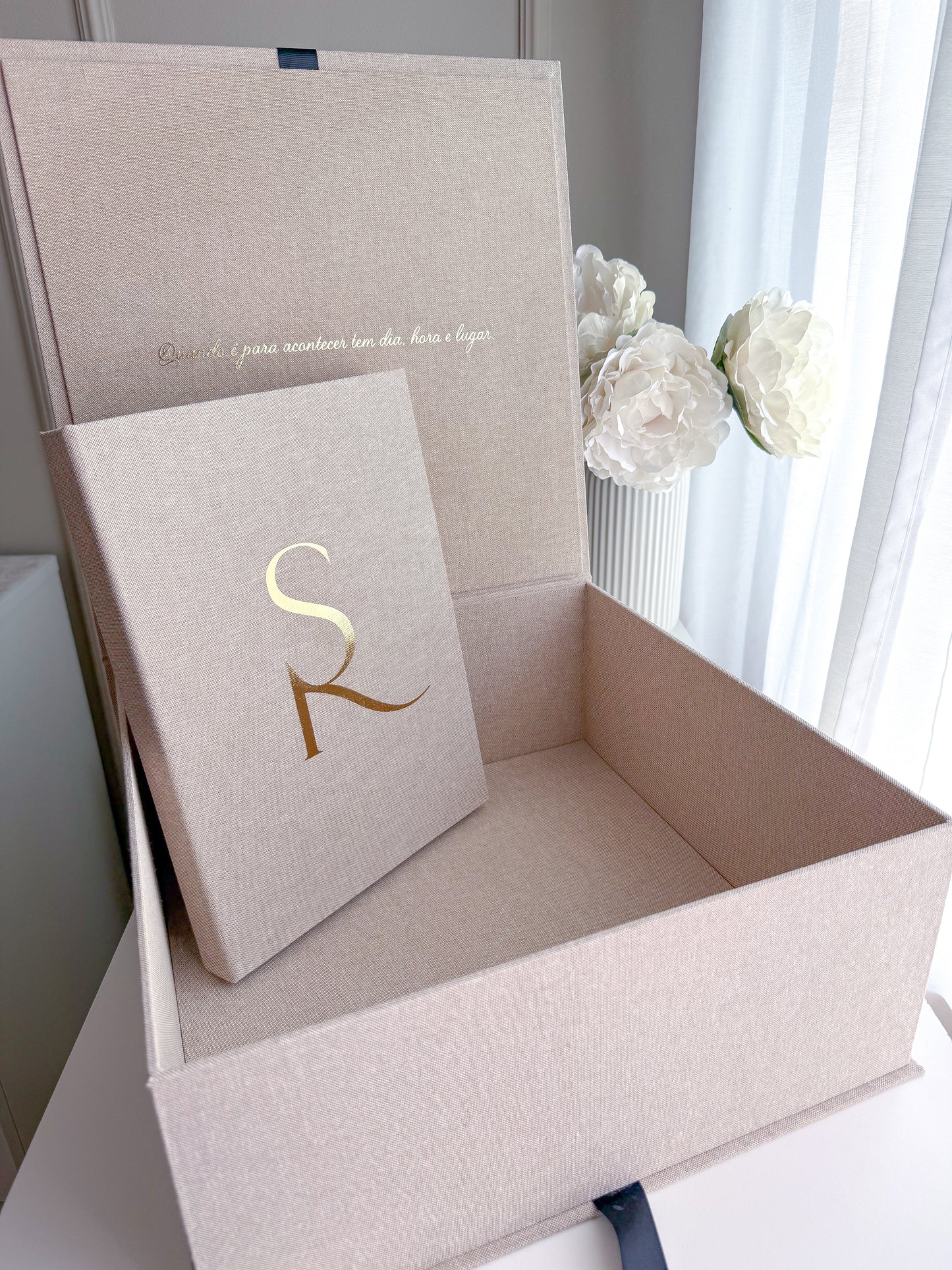 KIT LIVRO DE HONRA PEQUENO (A5) + ETERNAL BOX para Casamentos