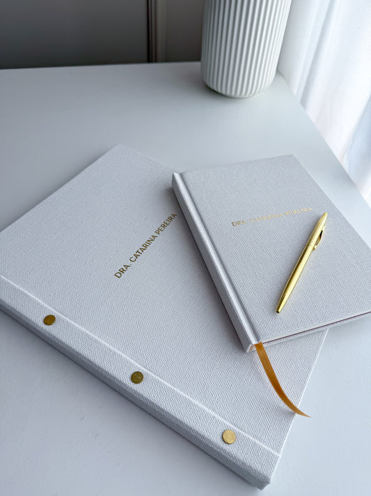 Kit Pasta para Documentos + Notebook A5 Personalizados