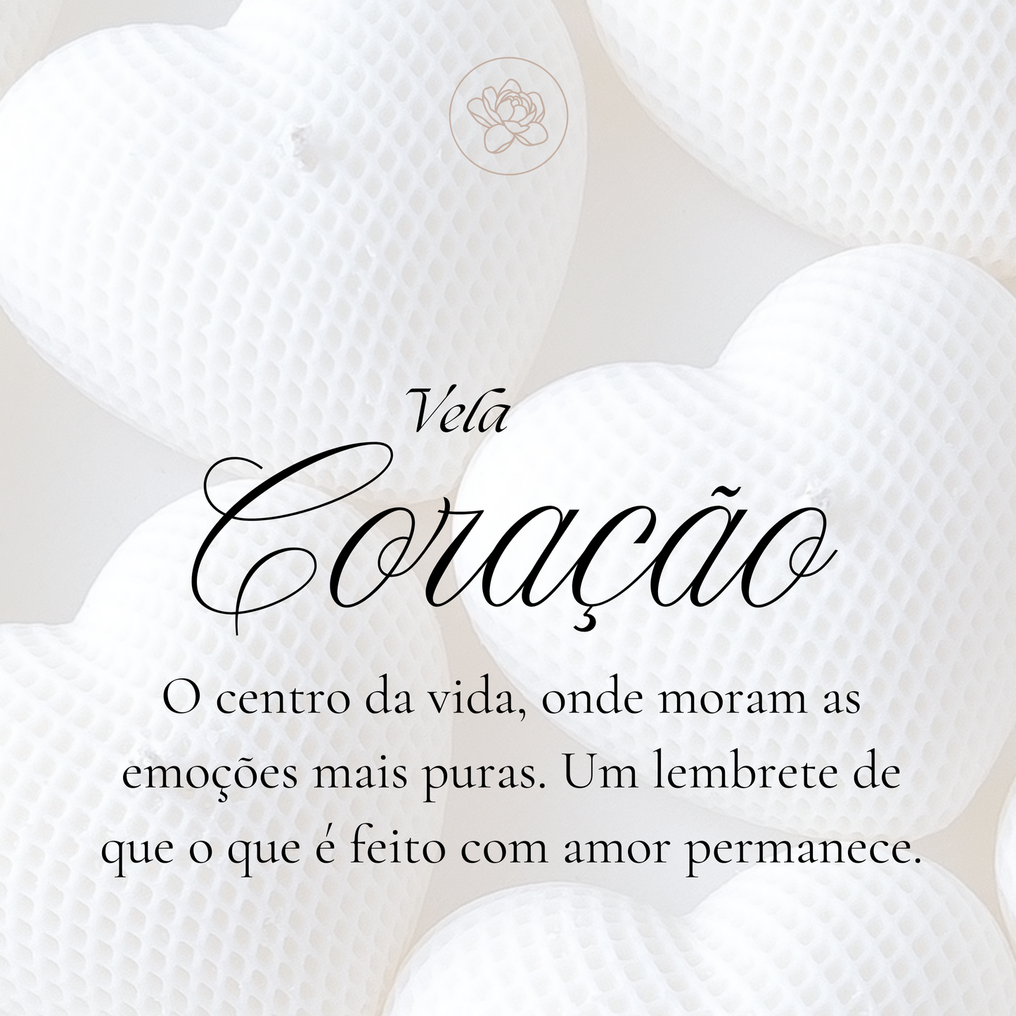Vela Coração decorada para lembrança