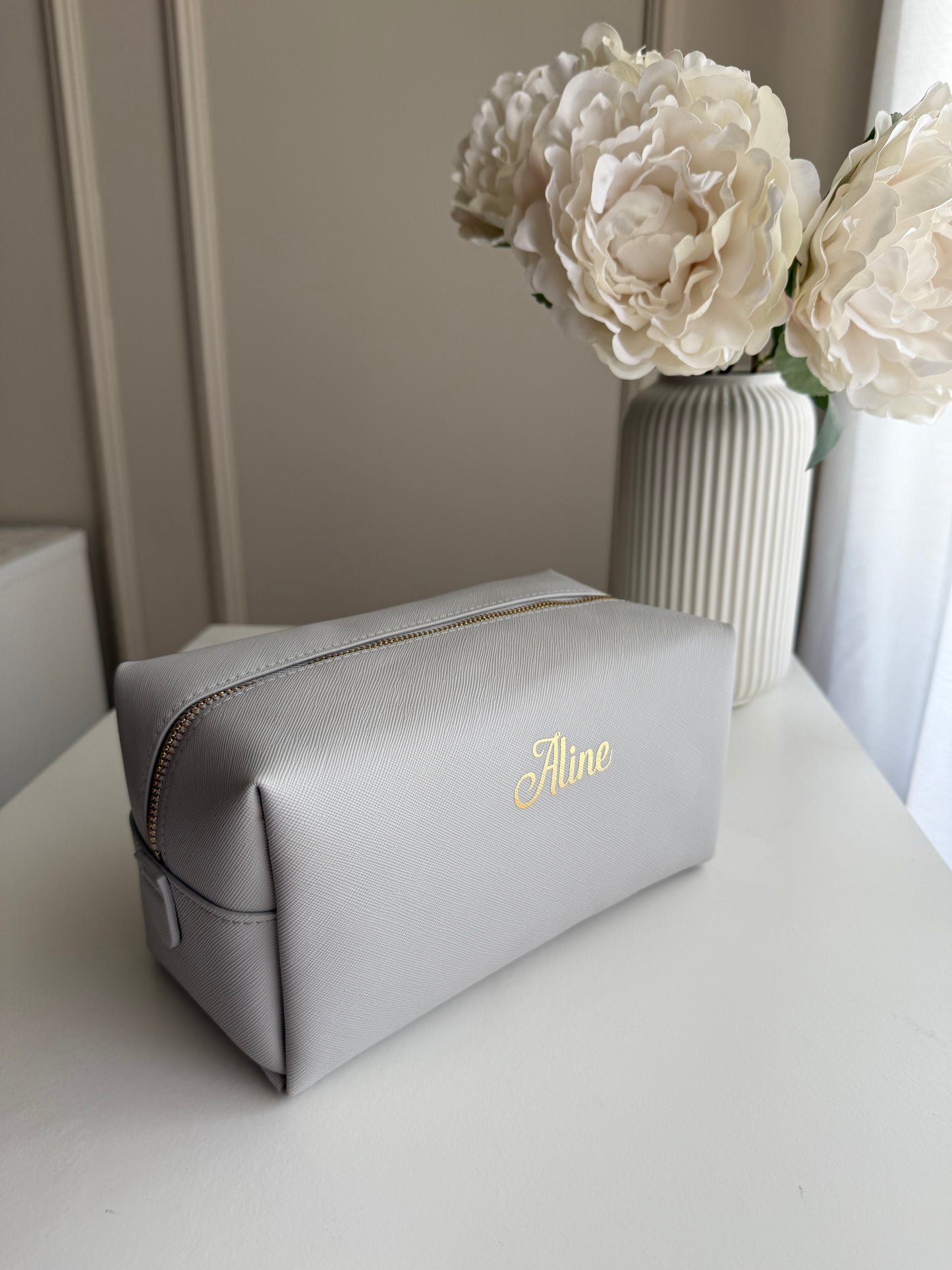 Nécessaire Cinza Personalizada