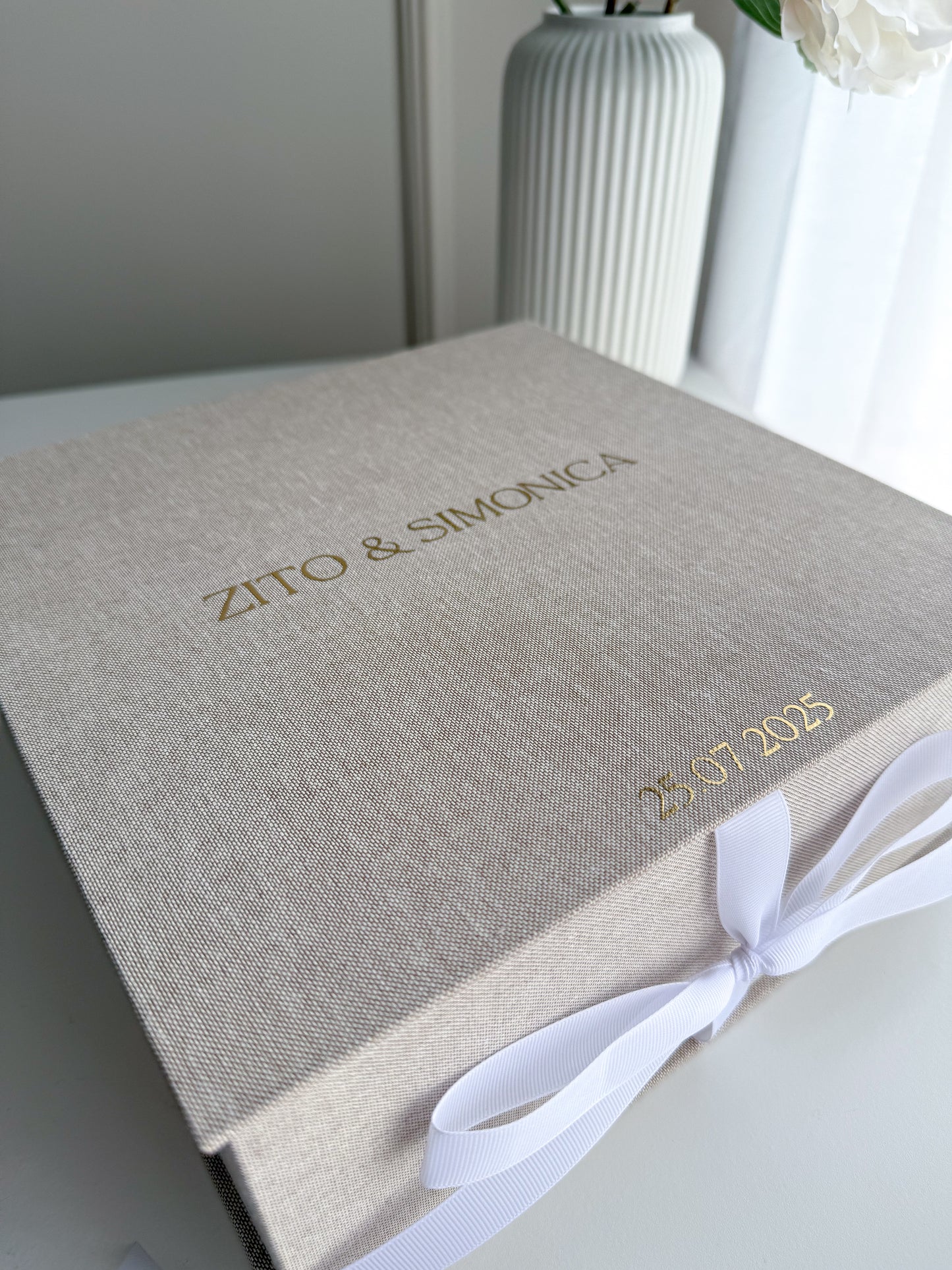 KIT LIVRO DE HONRA PEQUENO (A5) + ETERNAL BOX para Casamentos