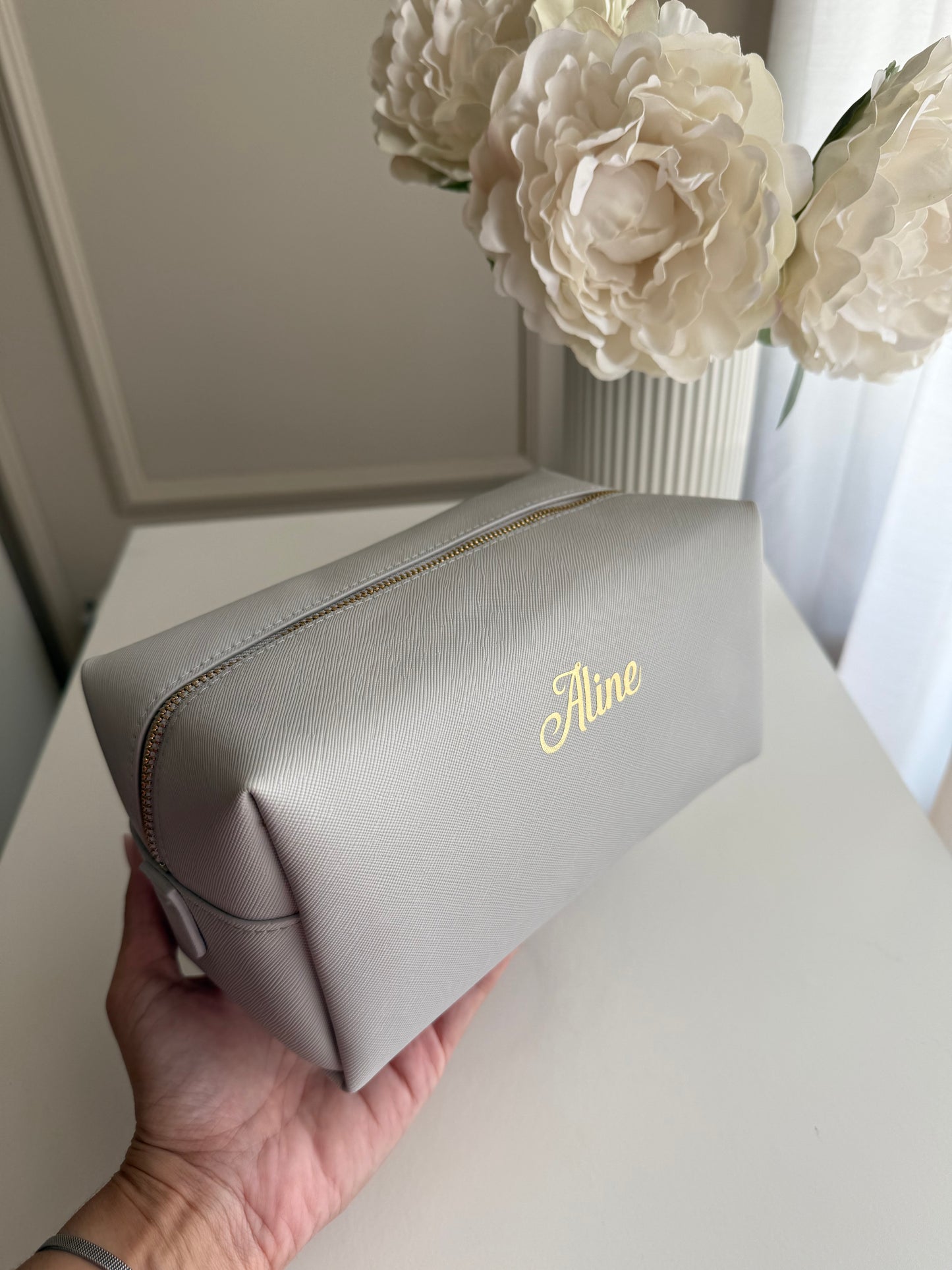 Nécessaire Cinza Personalizada