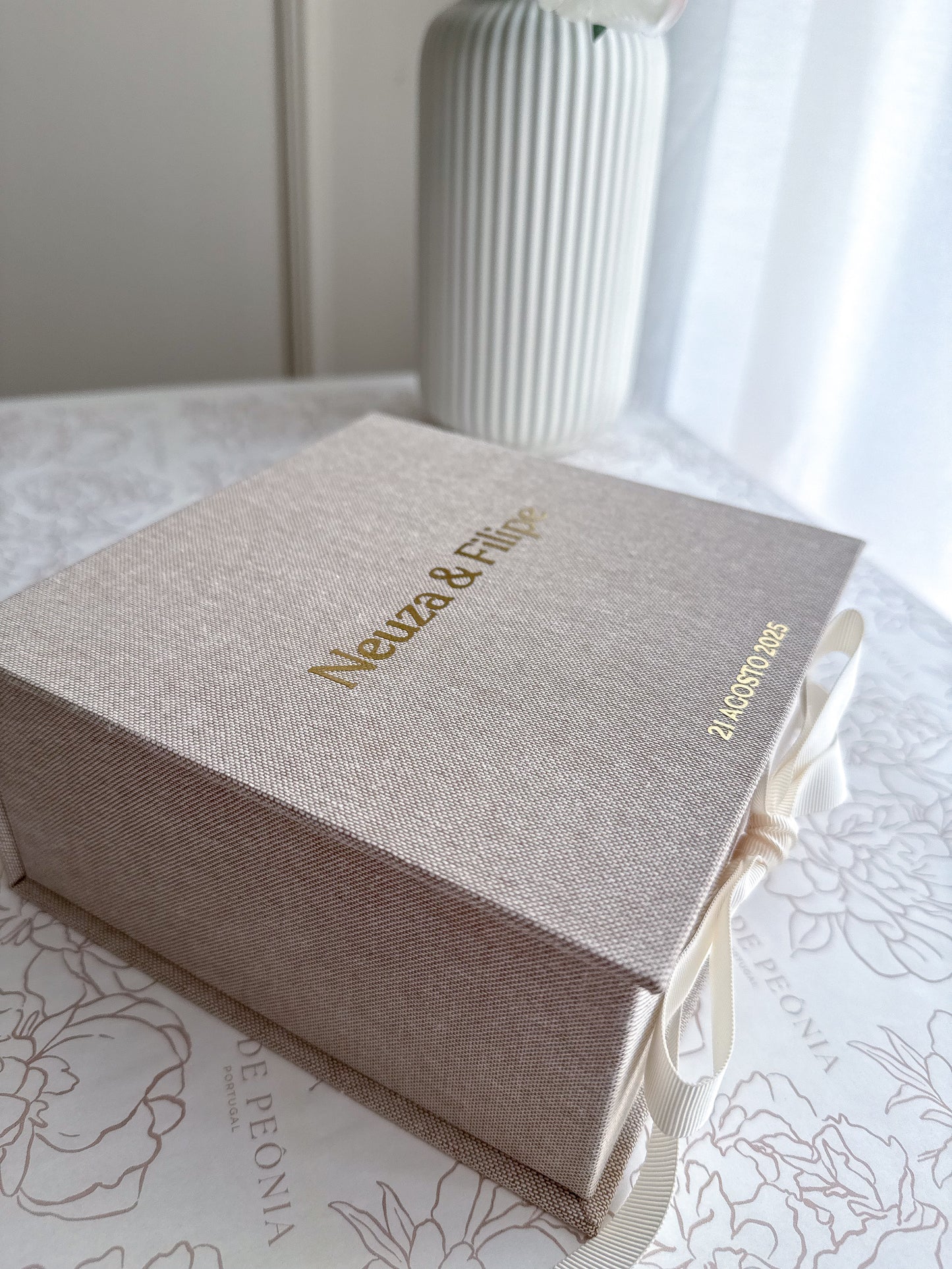 KIT LIVRO DE HONRA PEQUENO (A5) + ETERNAL BOX para Casamentos