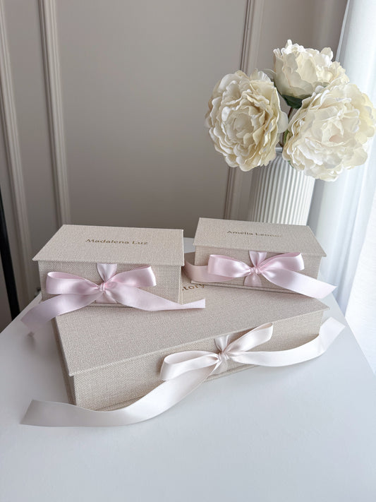 Caixa para Fotografias - Our Story (Vários tamanhos)