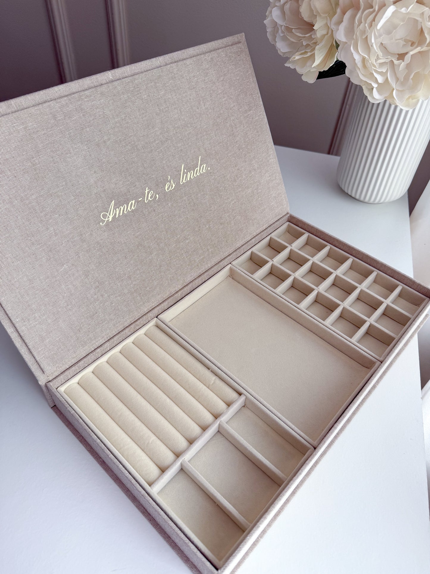 Caixa Porta-Jóias Personalizada (38cmx21cmx4cm)