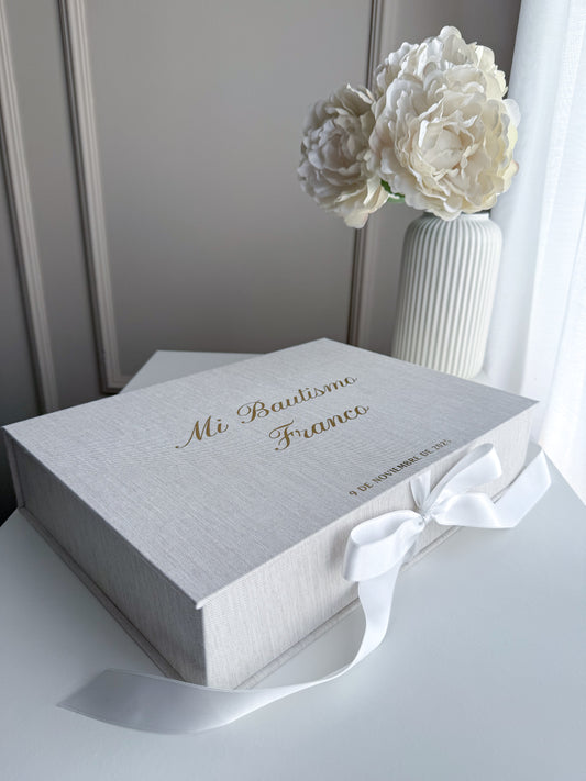 Caixa para Batizados Personalizada (35cmx25cmx7cm)