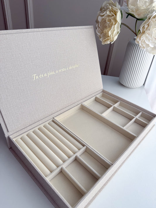 Caixa Porta-Jóias Personalizada (38cmx21cmx4cm)