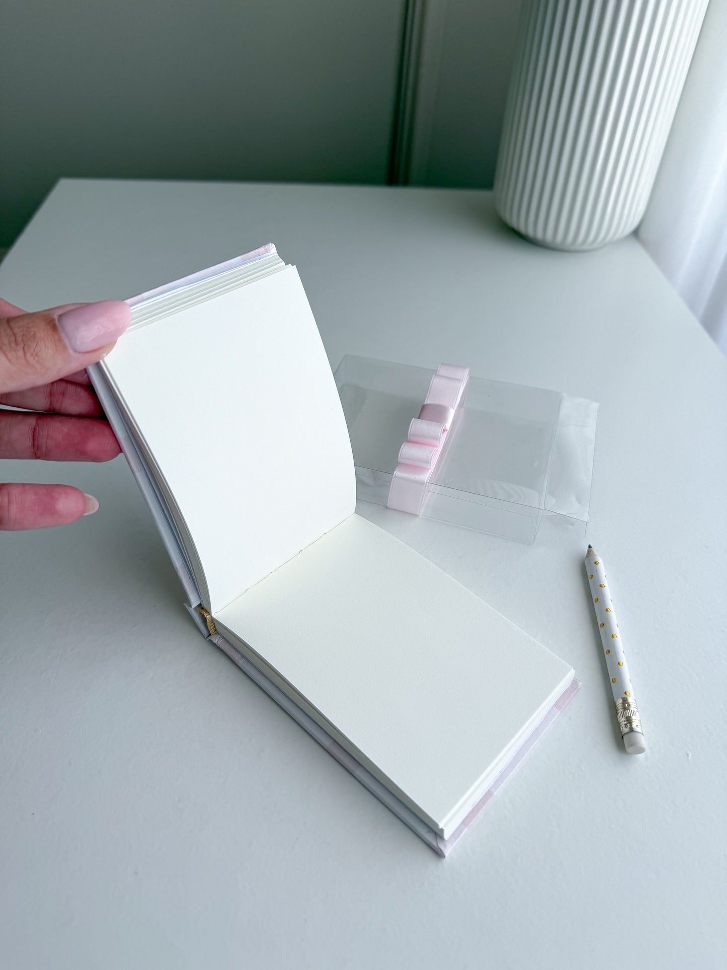 Bloco de Notas "Vichy" personalizado e decorado para lembranças