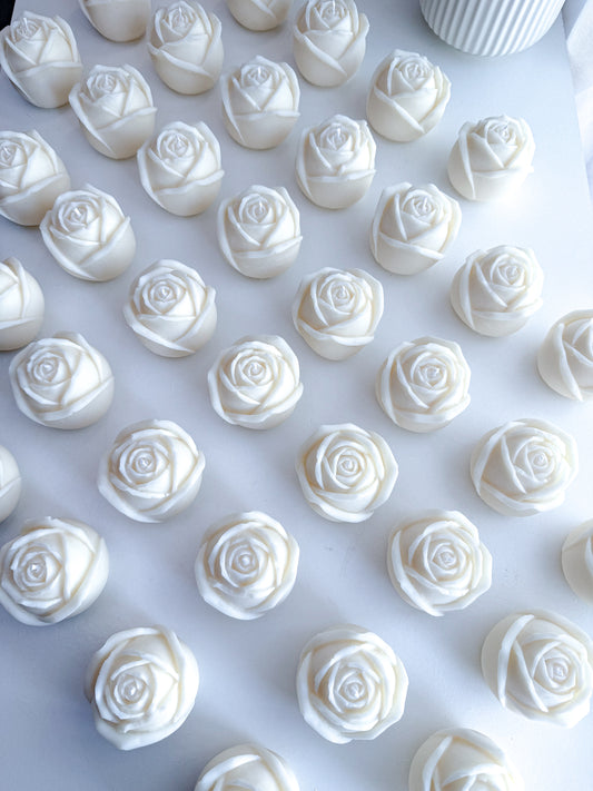 Vela Rosa 100g decorada para lembrança