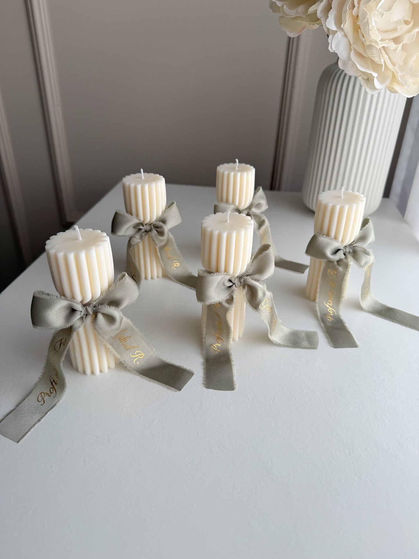 Vela Collona de Luz 120g decorada para lembrança (SEM PERFUME)