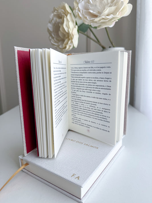 Livro dos Salmos (150 Salmos) Personalizável (Tamanho A6 - 10x15)