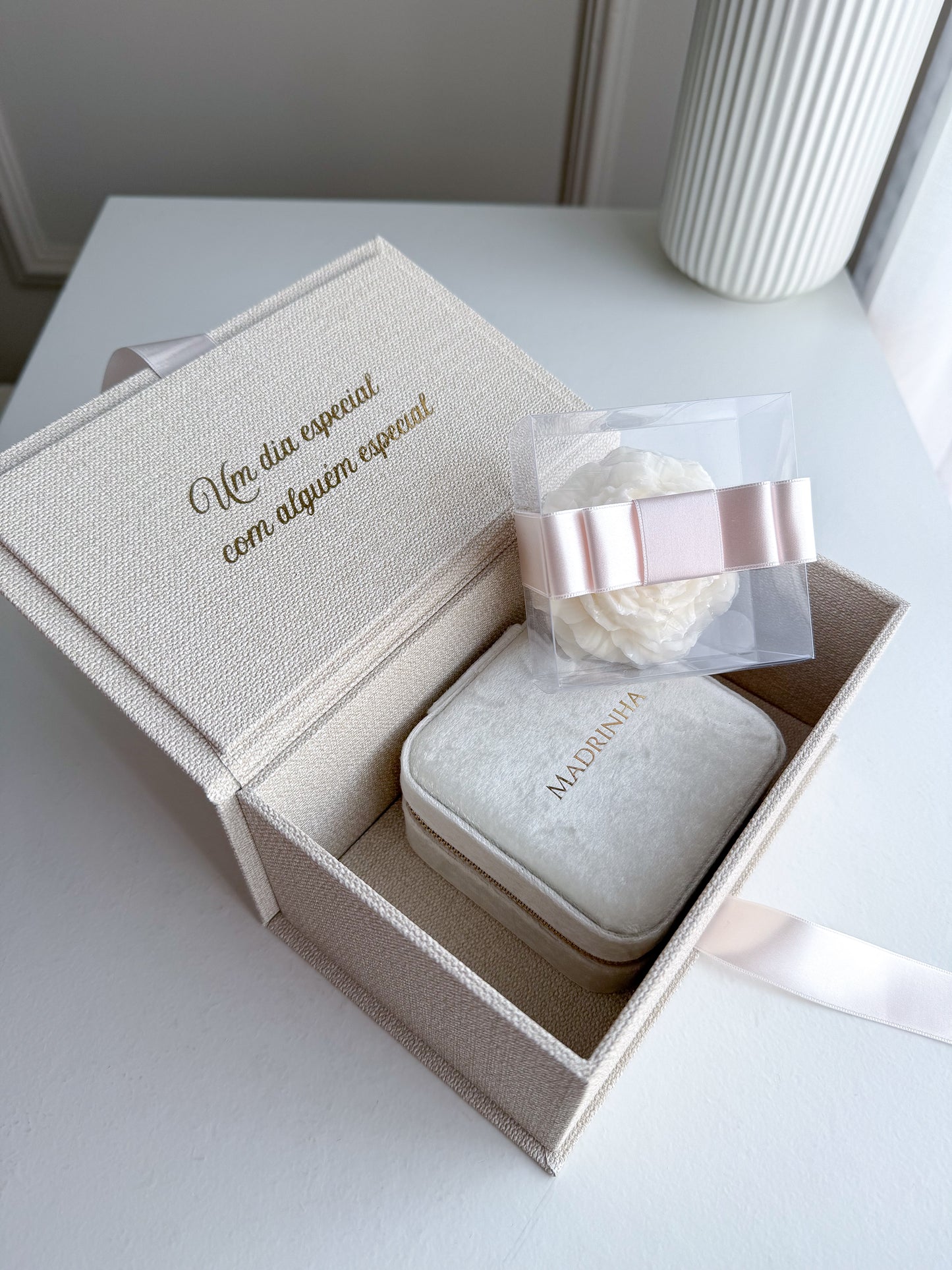 SPECIAL BOX PETIT • Porta-jóias + Vela Perfumada (18cmx11cmx8cm)